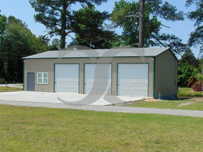 Steel Garage Workshop | Vertical Roof | 30W x 61L x 12H | Certified Steel Garage Workshop | Vertical Roof | 30W x 61L x 12H | Certified